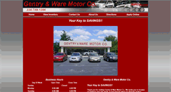 Desktop Screenshot of gentryandwaremotors.com